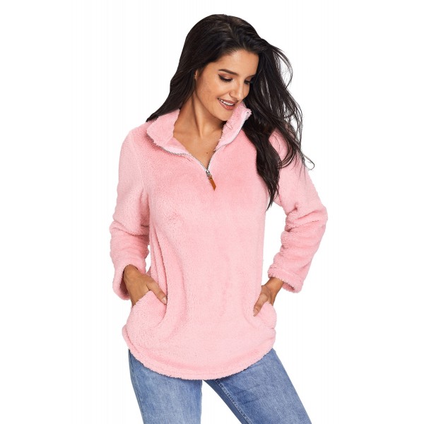 Pink Zipped Pullover Fleece Outfit