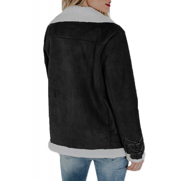 Black Faux Suede Jacket with Zipper Pockets